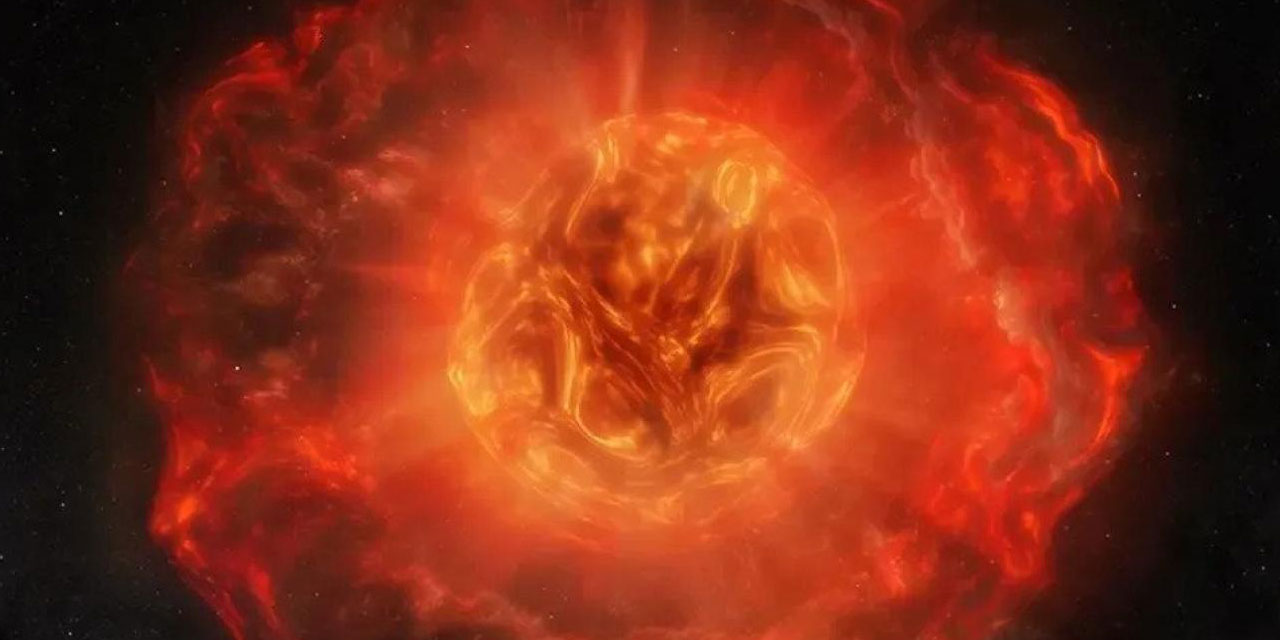 Ömrünün sonuna gelen yıldızdan Güneş büyüklüğünde bir kütle koptu