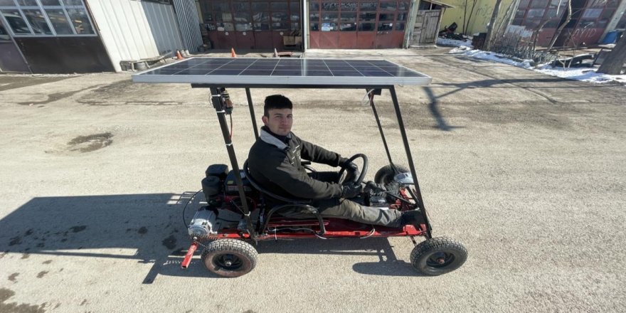 Lise son sınıf öğrencisi yaptı: Güneş enerjisiyle çalışıyor, saatte 80 km'ye ulaşıyor