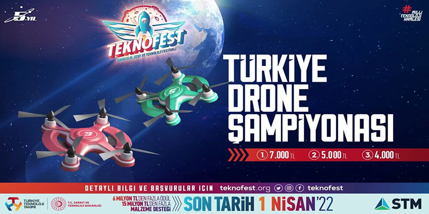 TEKNOFEST Dron Şampiyonası için son başvuru 1 Nisan