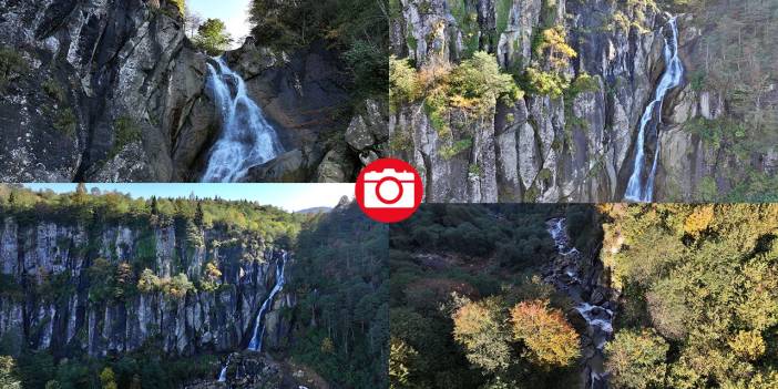 Vadiler arasındaki Uçarsu Şelalesi