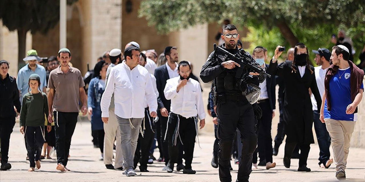 Yahudi işgalciler ocak ayında Mescid-i Aksa'ya 22 baskın düzenledi