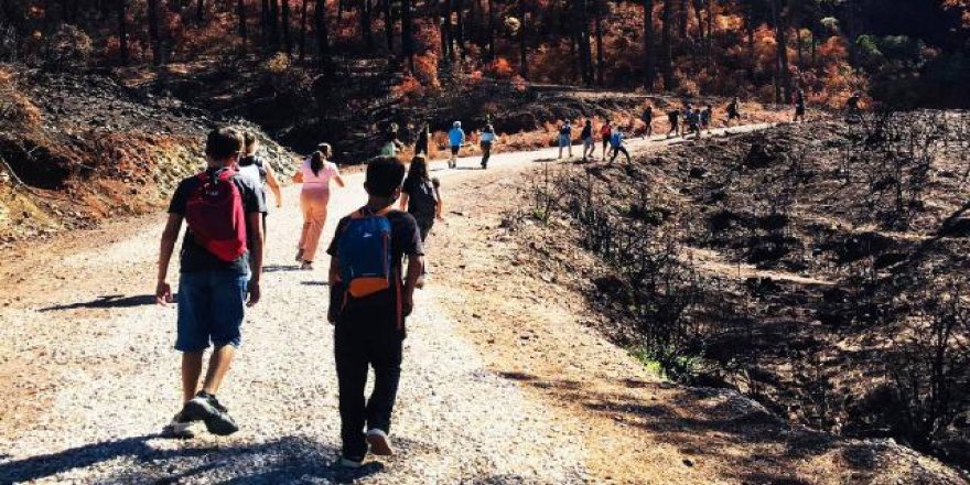Marmaris'te öğrenciler ormanları korumaya yemin etti