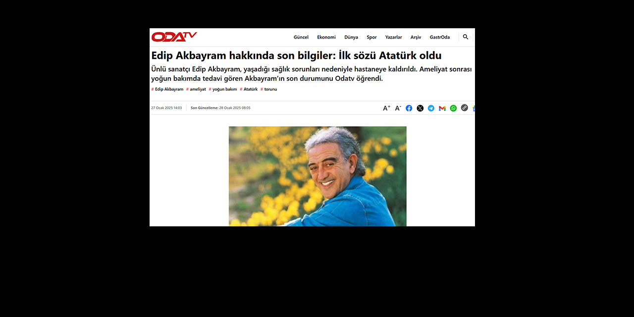 Kemalizm tarikatından bir haber: Yoğun bakımdan uyanınca ilk sözü Atatürk oldu!