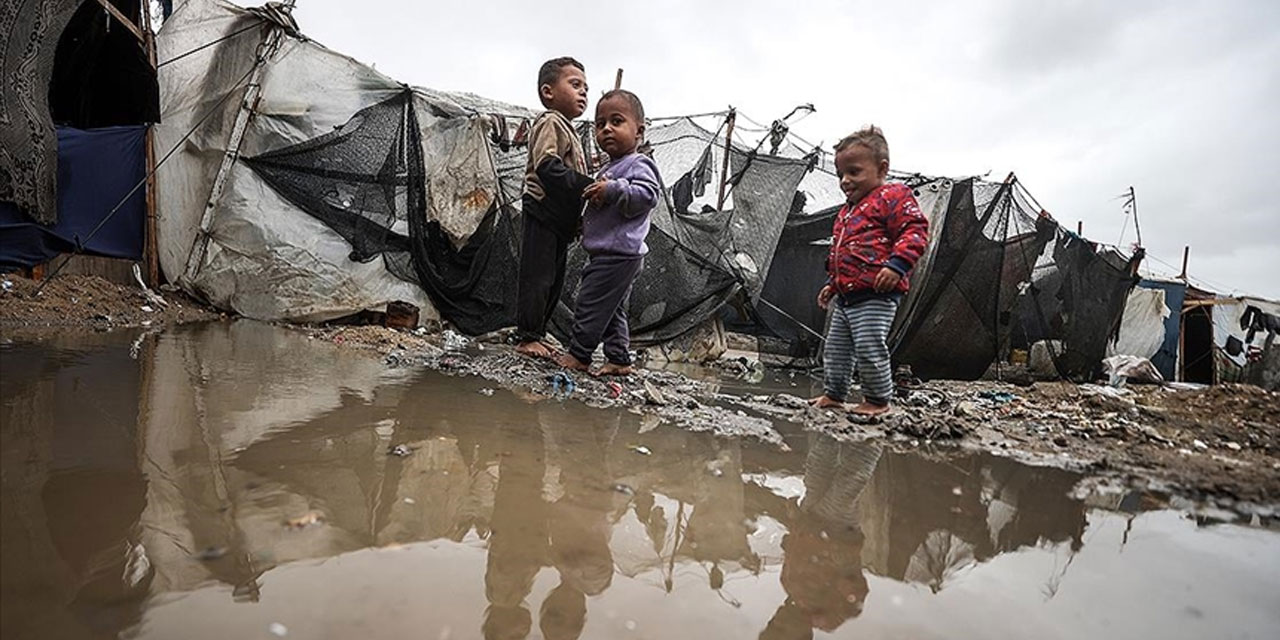 Gazze Şeridi'ndeki çadırların yüzde 93'ü barınmaya uygun değil