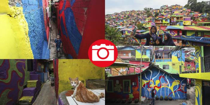 Endonezya'nın renkli mahallesi: Lembur Katumbiri