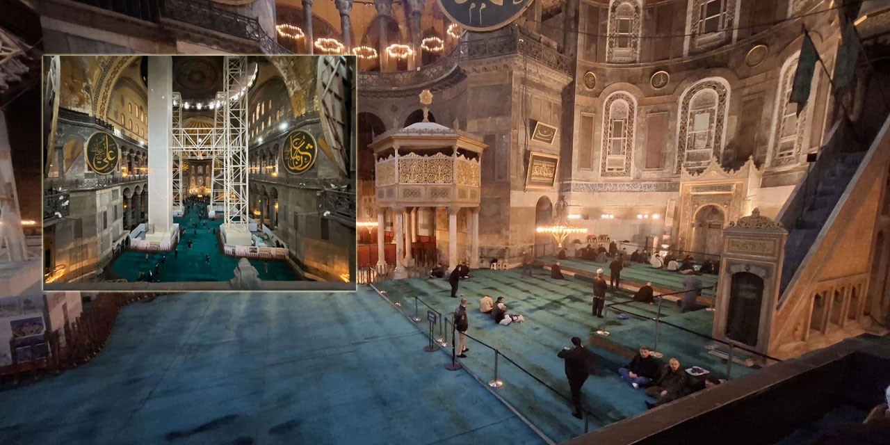 Ayasofya Camii Ramazan'a hazır