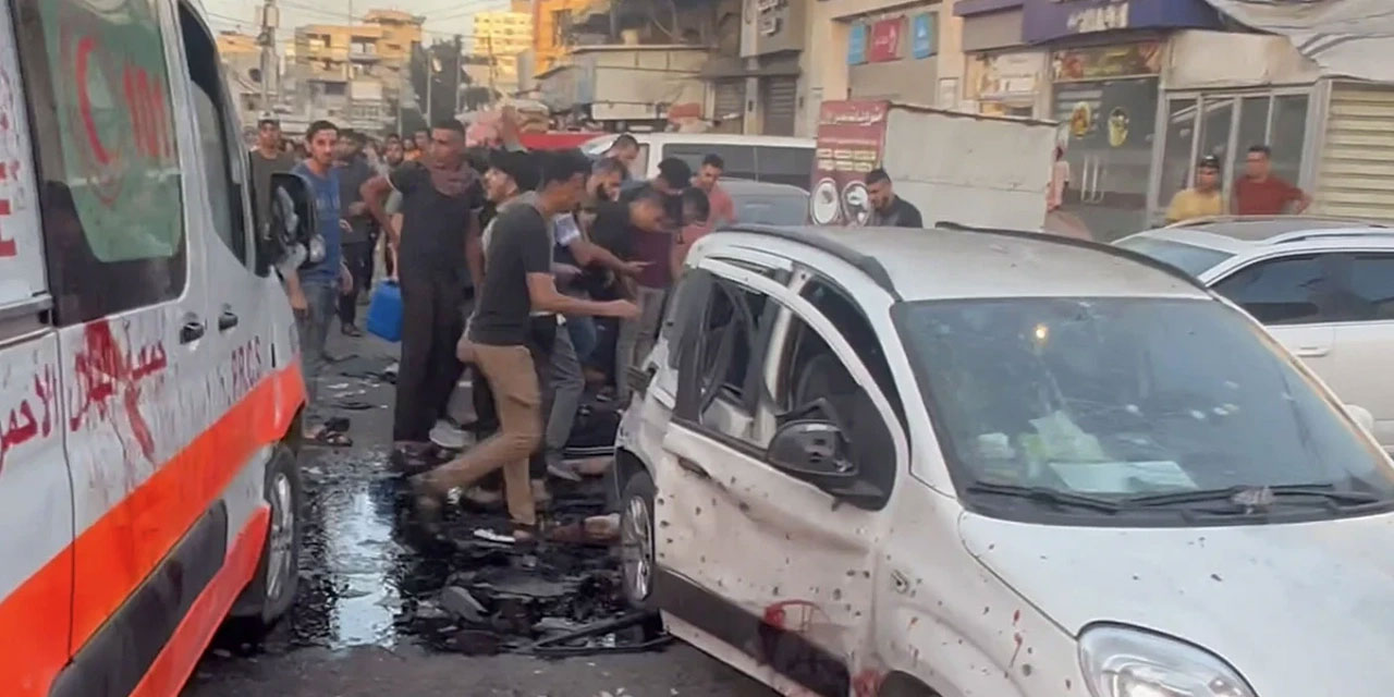 Terörist israil ambulans konvoyunu bile vurdu