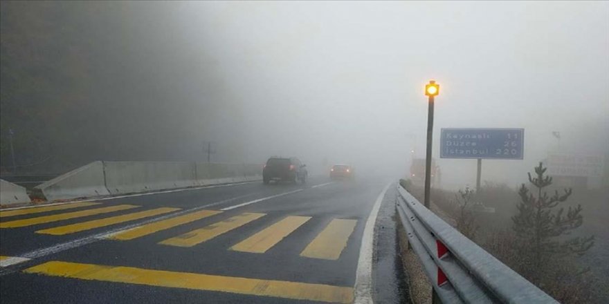 Bolu Dağı’nda görüş mesafesi 20 metreye düştü