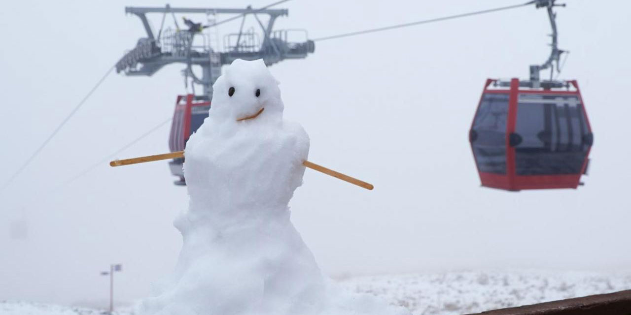 Erciyes beyaz rahmetle buluştu