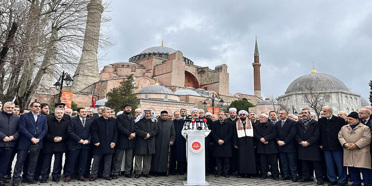 Ayasofya önünden Dünya'ya: Filistinlilerin işgale karşı verdiği mücadeleye destek vermek farzdır