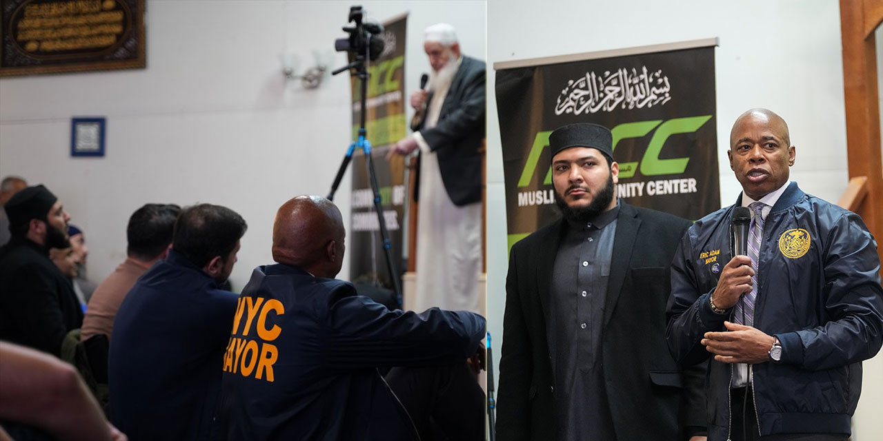 New York Belediye Başkanı Cuma hutbesi dinledi