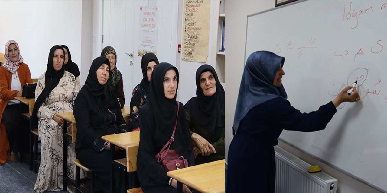 Iğdır kırsalındaki kadınlar okuma yazma ve Kur'an'ı aynı anda öğreniyor