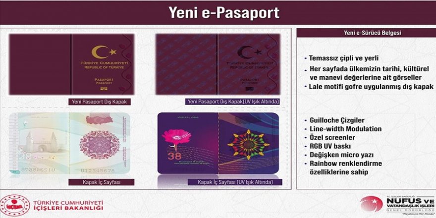 Yerli pasaport ve yeni sürücü belgesi tanıtıldı
