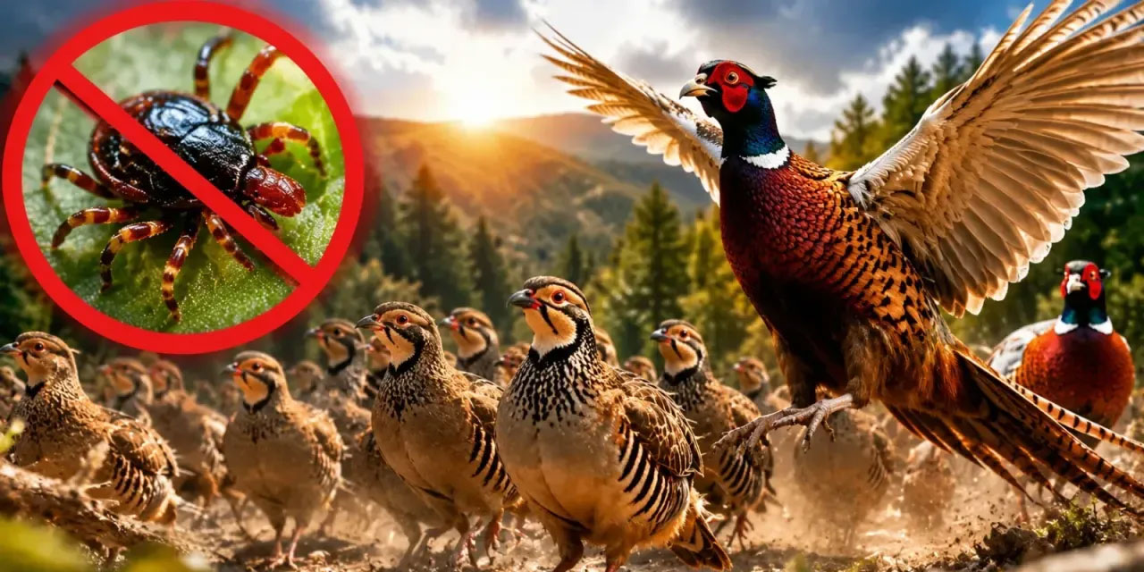 Keklik ve sülün ordusu, kene ile mücadeleye hazır