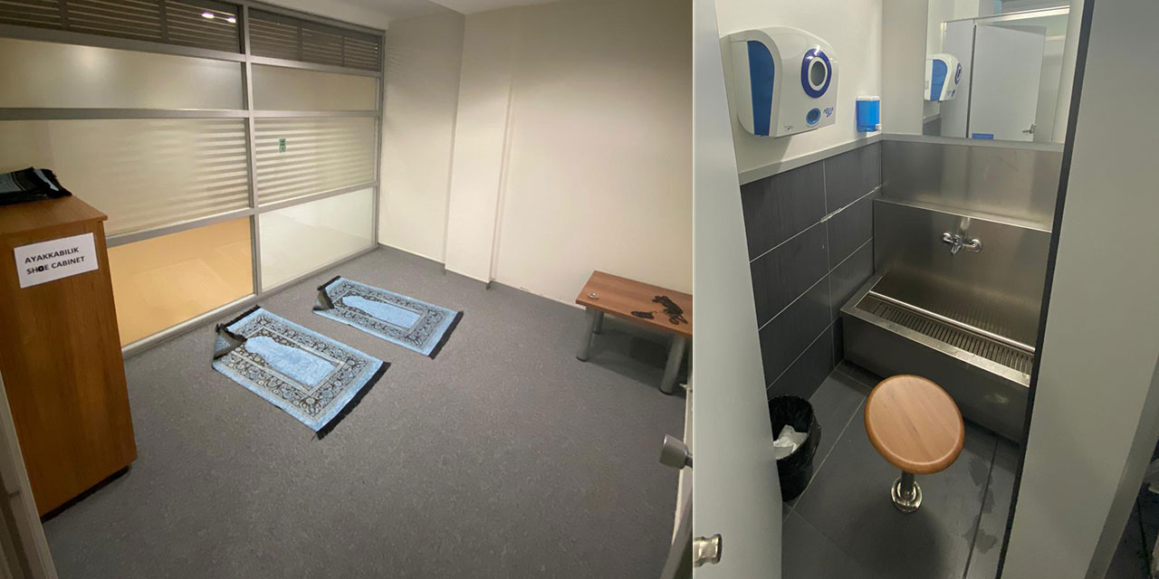 Kadir Has Üniversitesi kampüsünde mescit nihayet açıldı