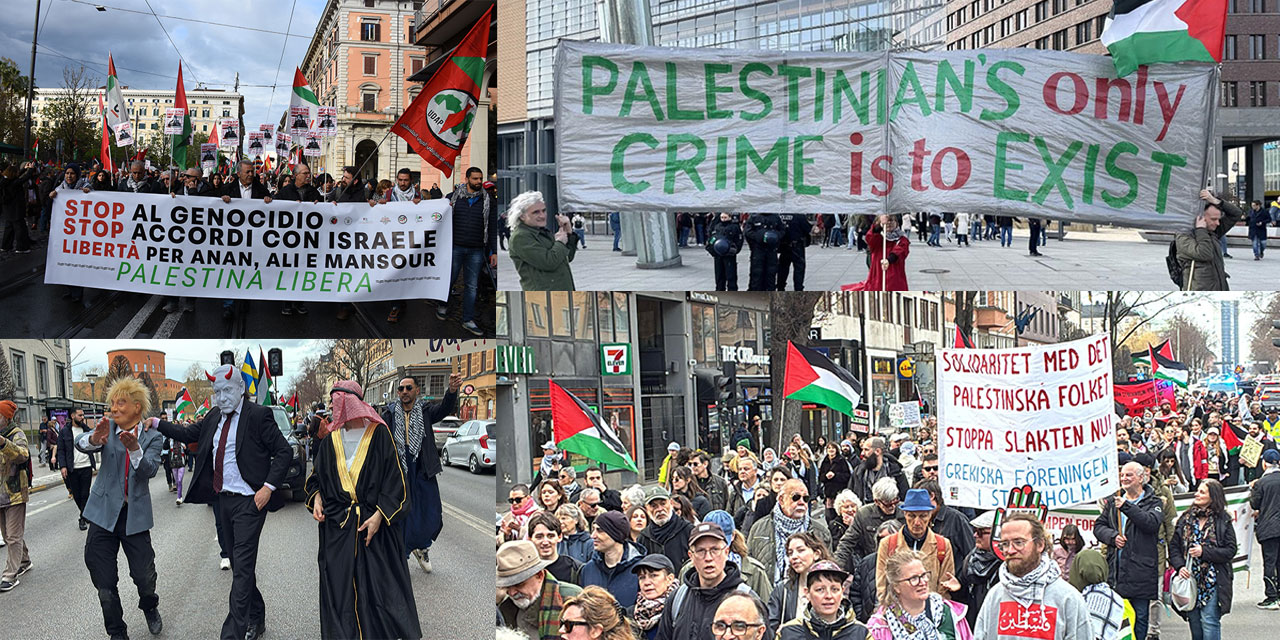 Avrupa ülkelerinde Filistin'e destek gösterileri: israilden hesap sorulsun