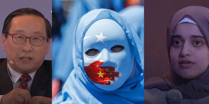 Suriyeli kız, Çinli yetkiliye Uygur Müslümanlarının hakkını sordu