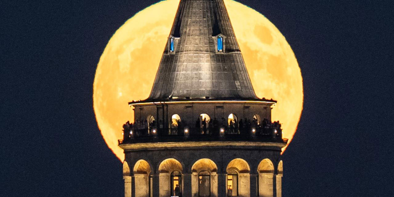 Türkiye'den 'Süper Ay' manzaraları