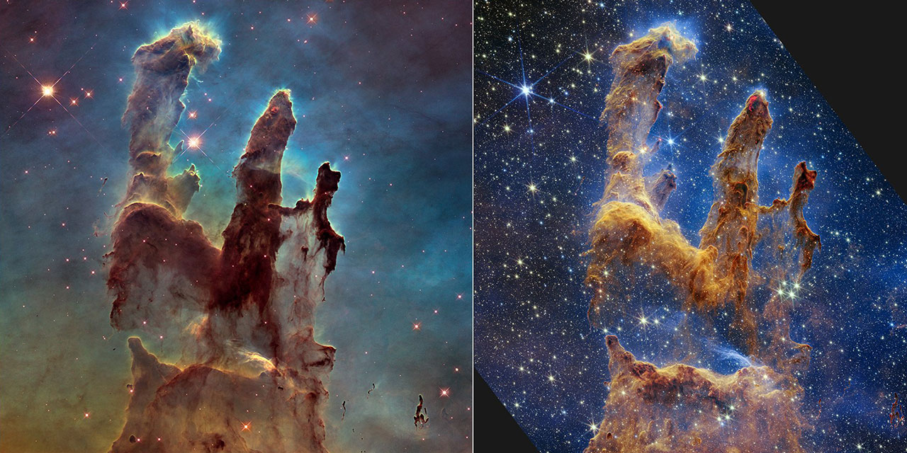 'Yaratılış Sütunlarının' detaylı kızılötesi fotoğrafları çekildi