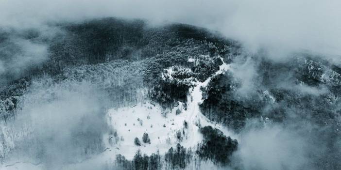 Çam Dağı ormanları beyaz rahmetle bir başka güzel