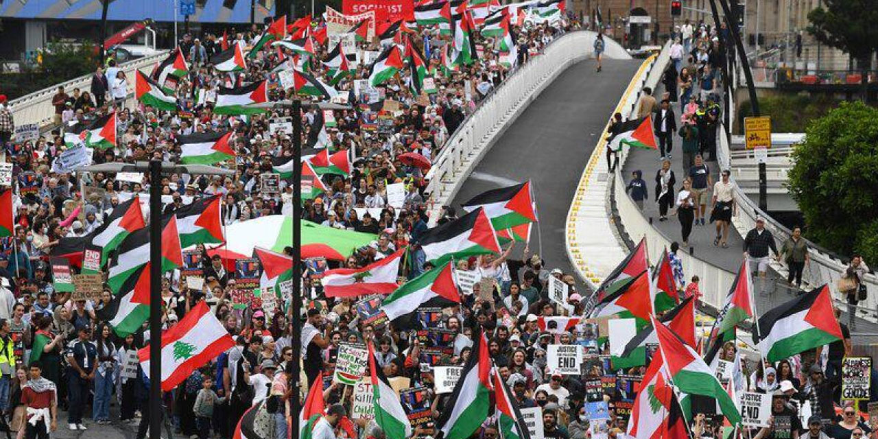 Avustralya'da her pazar yapılan Filistin'e destek gösterileri devam edecek