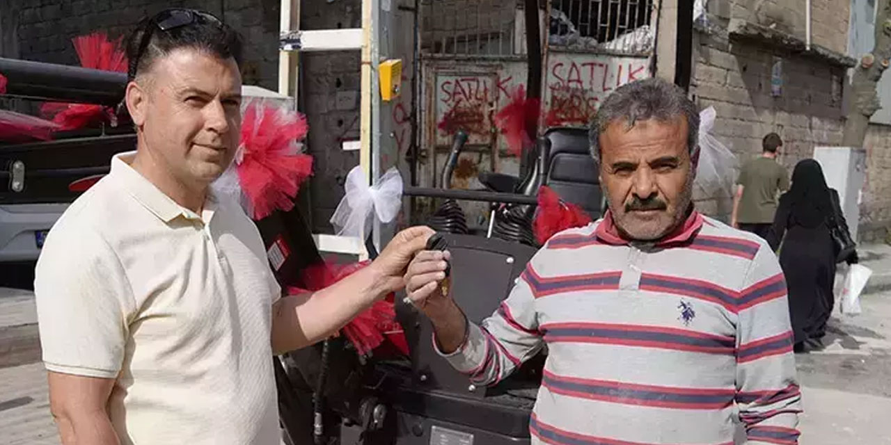 Yanında çalışan Suriyeli işçiye giderayak büyük vefa