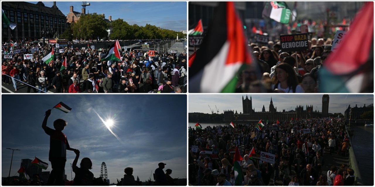 Avrupa'da Filistin'e destek, israile nefret gösterileri düzenlendi