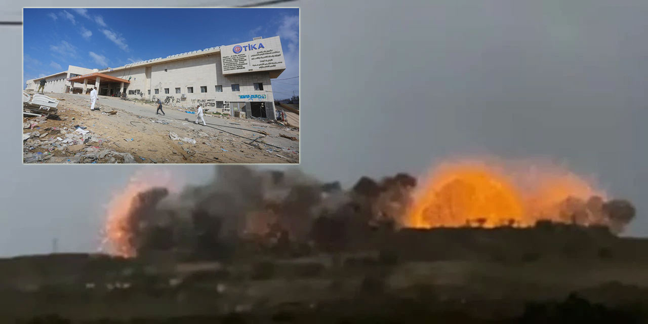 Soykırımcı israil, Filistin-Türkiye Dostluk Hastanesi'ni imha etti