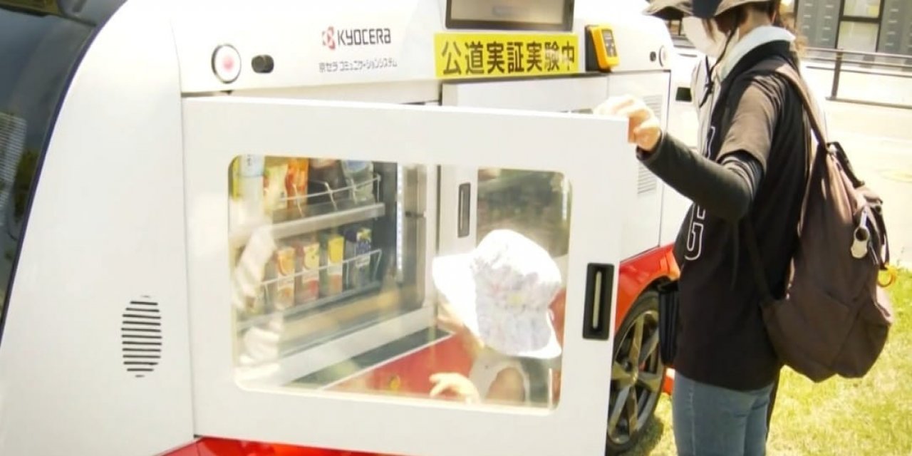Tokyo'da insansız yemek otomatı