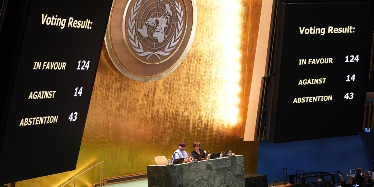 Filistin'in BM'ye sunduğu ilk teklif 14'e karşı 124 oy ile kabul edildi