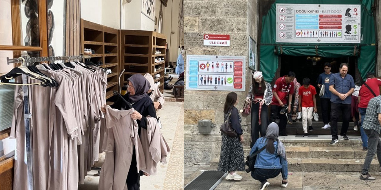 Tepkiler sonuç verdi: Bursa'da cami ziyaretlerine kıyafet mecburiyeti getirildi