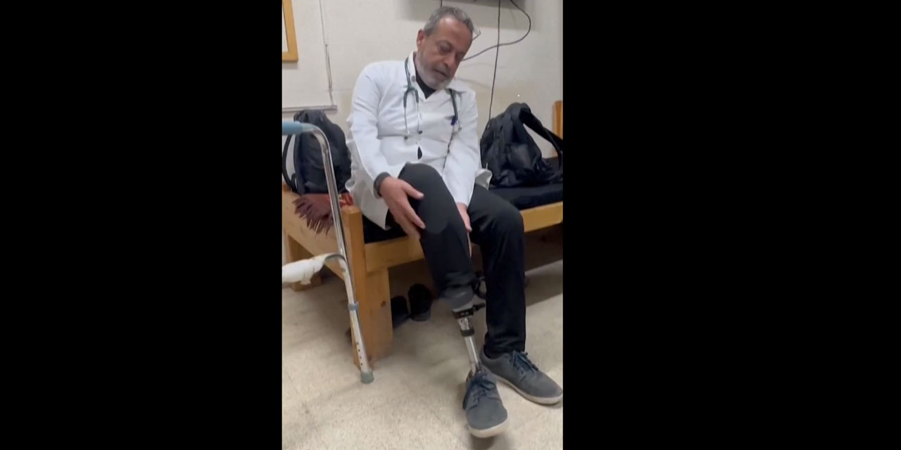 Savaşta bacağı kesilen Filistinli çocuk doktoru Gazze'de çalışmakta ısrarlı