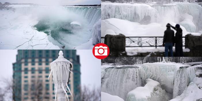 Niagara Şelalesi kısmen dondu