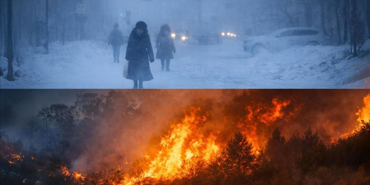 Kuzey yarım küre eksi 50 ile donuyor, güney yarım küre sıcaktan yanıyor