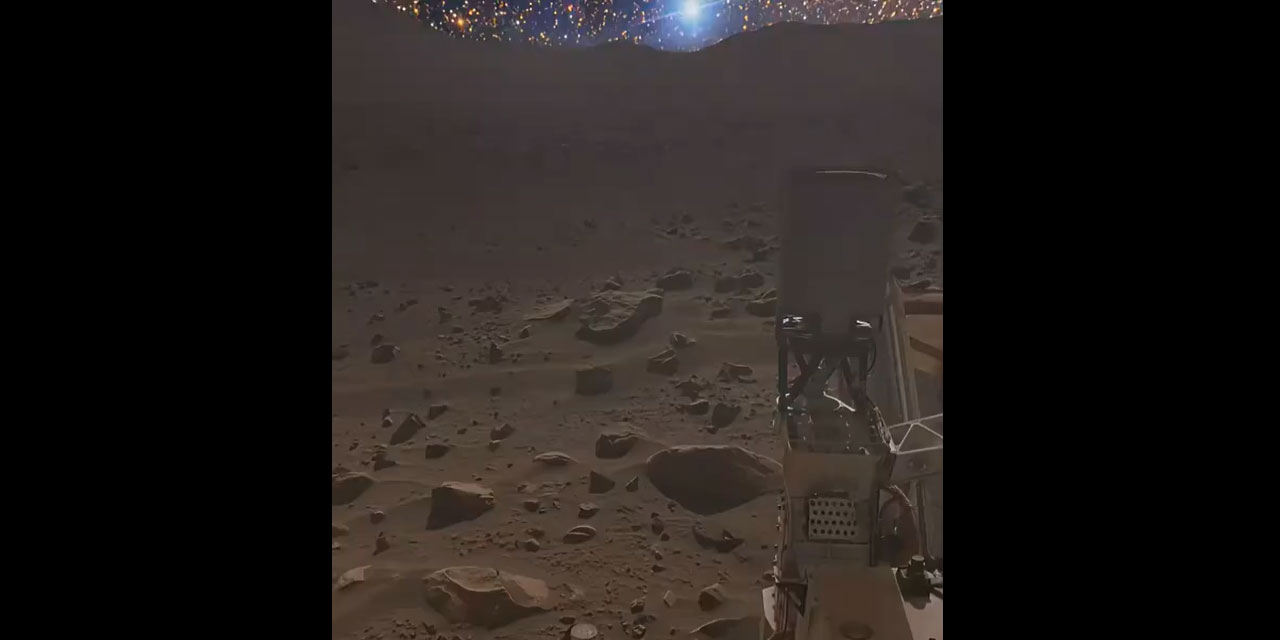 Subhanallah: Mars'tan gökyüzü muhteşem görünüyor!