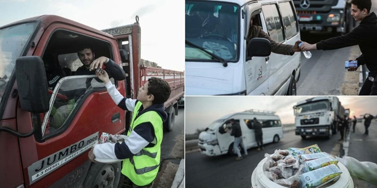 Mısır'da ramazanda yolda kalanlara iftar verme yarışı