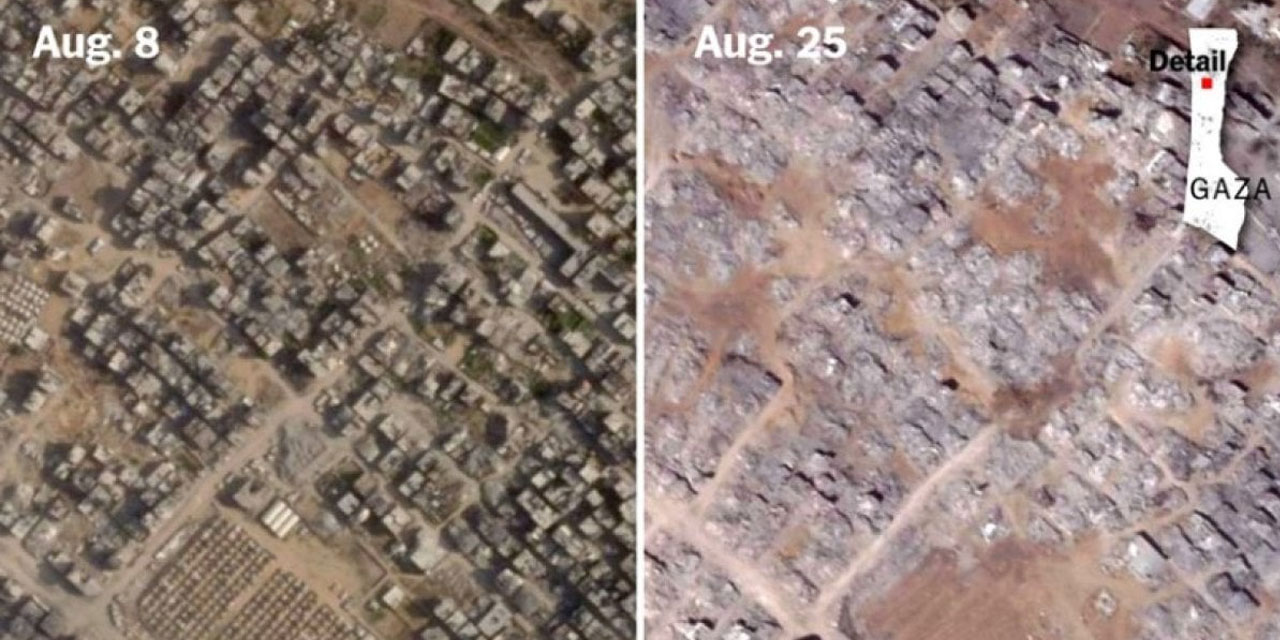 Kahrolsun israil: Gazze’de Zeytun mahallesi üç haftada yerle bir oldu!