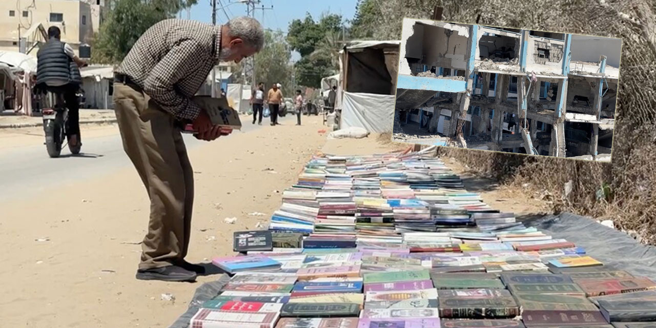 Gazzeli sahaf, evinin enkazından çıkardığı kitaplarla kütüphanesini yeniden oluşturdu