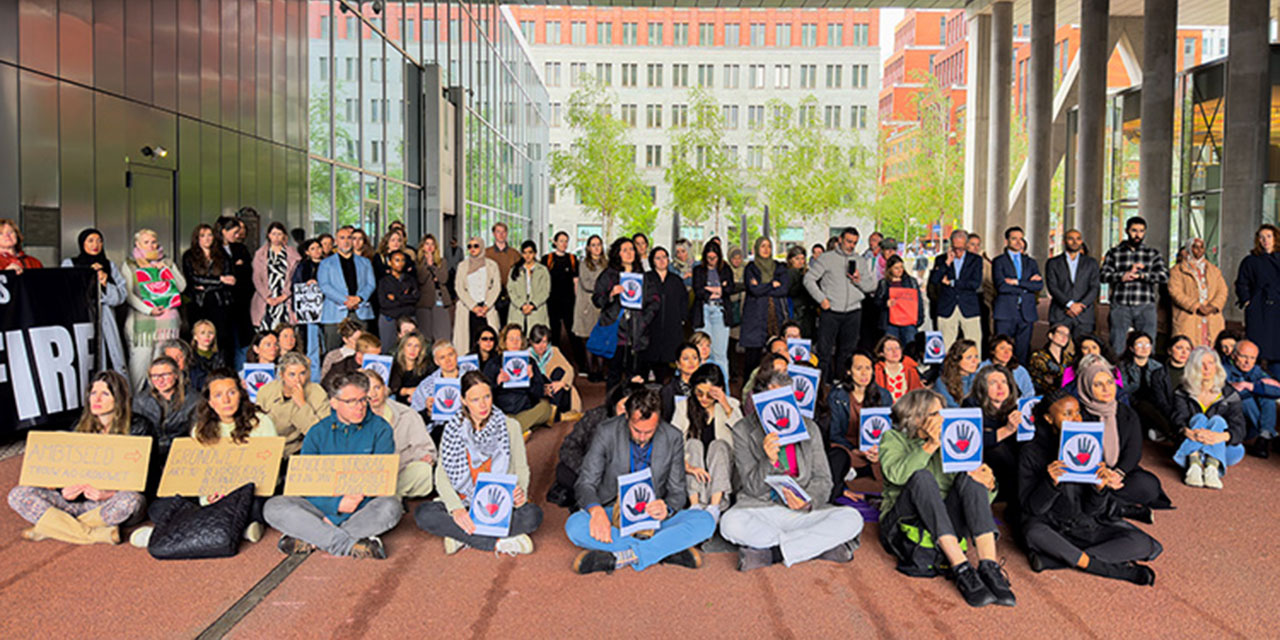 Hollanda'da devlet memurları, hükümeti ve israili protesto için 6 aydır eylem yapıyor