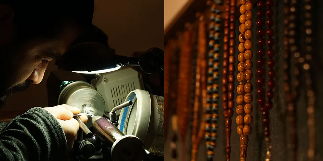 'Dua taneleri' tesbihin ustası: Sabır ve maneviyatla işliyorum