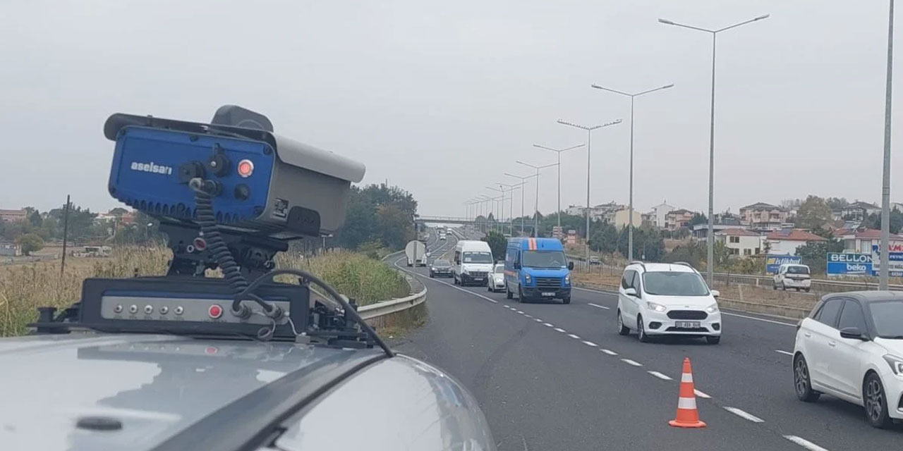 Emisyon radarına yakalanana 2 bin 815 lira ceza