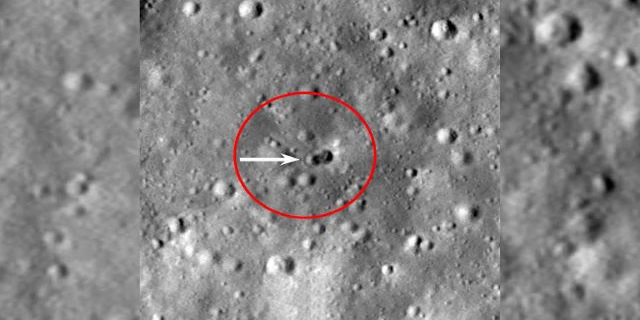 NASA, roketin Ay'a çarpmasıyla oluşan dev krater görüntüsünü yayımladı