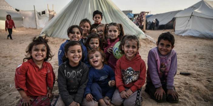 Günahsız, masum Gazzeli çocuklar