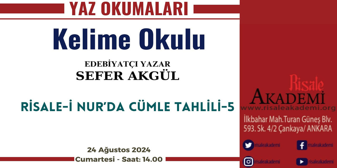 Risale-i Nur'da Cümle Tahlili-5