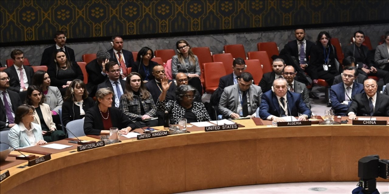 Amerika bir kez daha BMGK'de Gazze'de acil ateşkes tasarısını veto etti