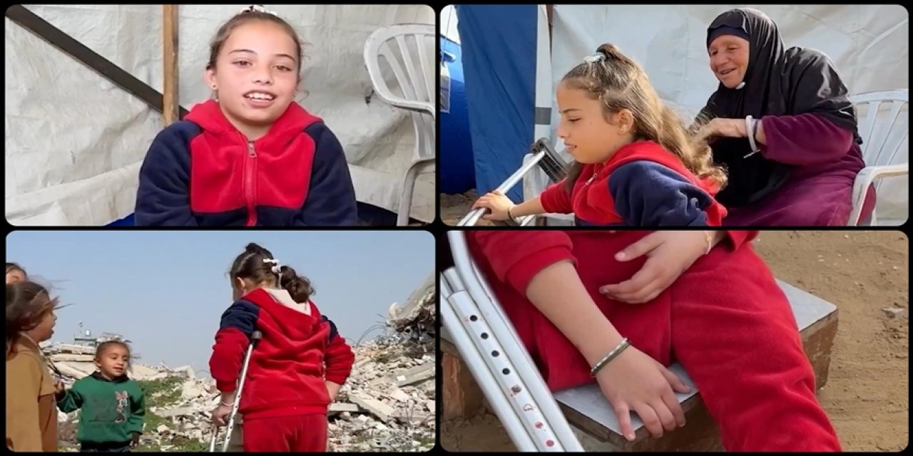 israilin saldırısında ailesini ve bacağını kaybeden Melek'in hayali yeniden yürüyebilmek