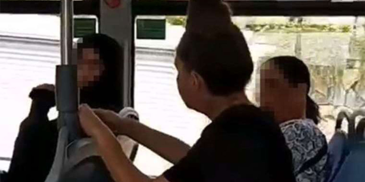 Çarşaflı kadına hakaret eden hadsiz kadın gözaltına alındı