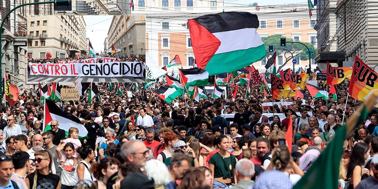İtalya'da Gazze için genel greve gidildi