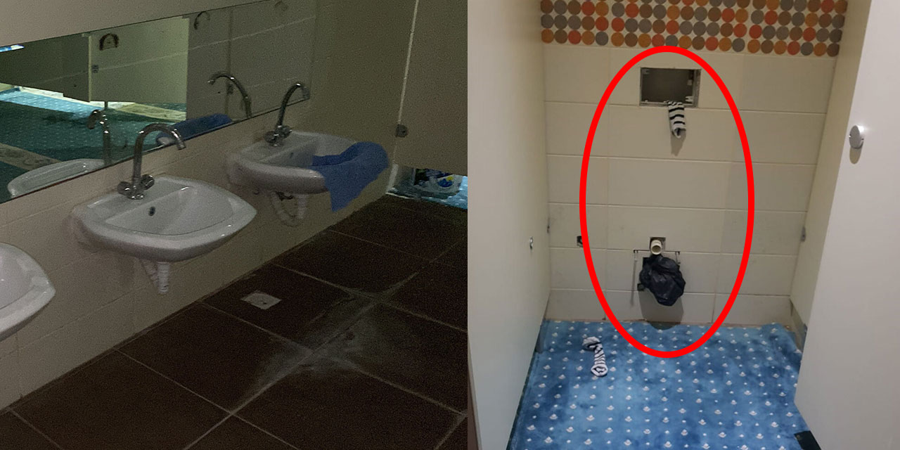 Mescitlerin bodrumda olmasından daha kötüsü oldu: Tuvaleti mescide çevirdiler!