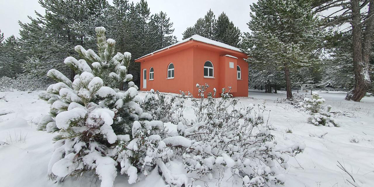 Manisa'nın yüksek yerleri de beyaza büründü